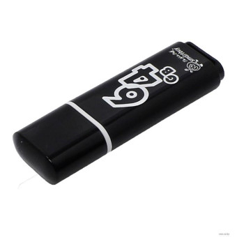 Флешка USB 2.0 64 ГБ SmartBuy Glossy (SB64GBGS-K)