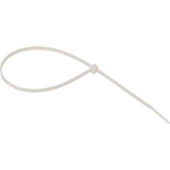 Хомут (стяжка) пластиковый TOPFORT 300х3.6 мм белый 100 штук