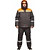 Костюм рабочий зимний мужcкой з45-КПК с СОП серый/оранжевый (размер  56-58, рост 158-164)