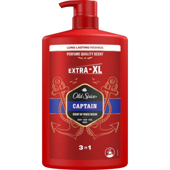 Гель для душа Old Spice Captain 3 в 1 1000 мл