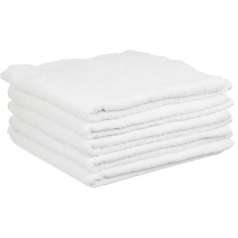 Набор полотенец махровых 5 штук 70х140 см 450 г/кв.м белые