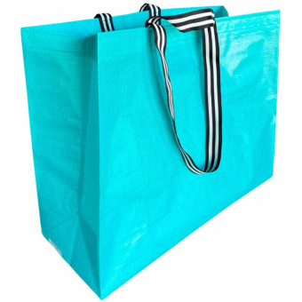 Сумка хозяйственная бирюзовая полипропилен 50x40x20 см