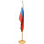 Флаг России напольный с флагштоком (сосна, 395х395х2300 мм)