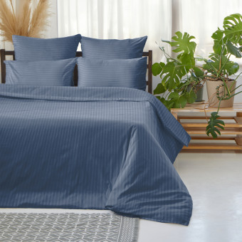 Пододеяльник евро Волшебная ночь Laguna 200x220 см ранфорс 110 г/кв.м  серо-синий