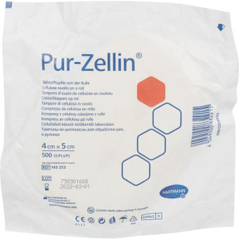 Тампоны бумажные Pur-Zellin стерильные 4х5 см