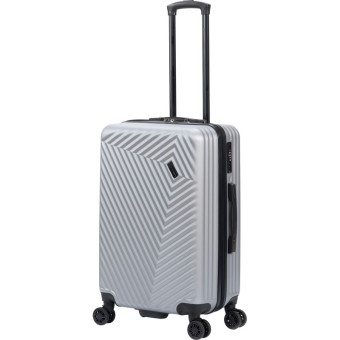 Чемодан Torber Lama размер M 62 л из ABS-пластика серебристый