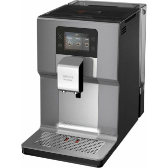 Кофемашина с капучинатором Krups EA875 серебристая (39143155)