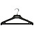Вешалка-плечики для легкой одежды Attache С025 черная (размер 44-46, 5  штук в упаковке)