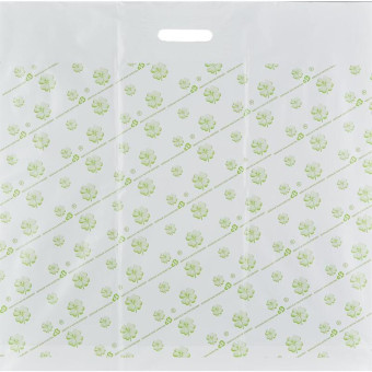 Пакет полиэтиленовый Знак Качества белый 60x63 см с вырубной ручкой (20 штук в упаковке)