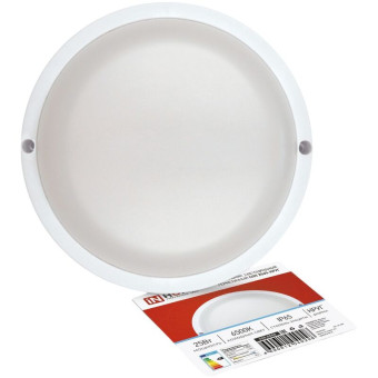 Светильник панельный светодиодный In Home СПП 2565-КРУГ 25Вт 2250Лм 6500К IP65 накладной опал