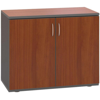 Шкаф для документов Стратегия (ноче милано/серый, 836x435x766 мм)