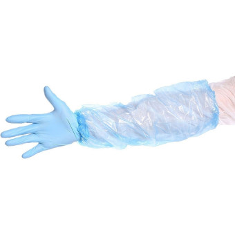 Нарукавник одноразовый Haccper Polytex синий длина 40 см (2000 штук в   упаковке)