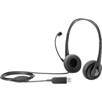 Гарнитура проводная HP Stereo USB Headset (T1A67AA)