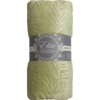 Плед Texrepublic Elite Листья фланель 200x220 см зеленый