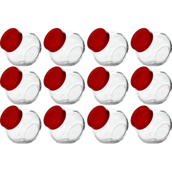 Банки для сыпучих продуктов Pasabahce Белла стеклянные 12 штук 0.2 л