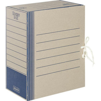 Короб архивный на 2-х завязках Attache 150 мм картон до 1500 листов синий