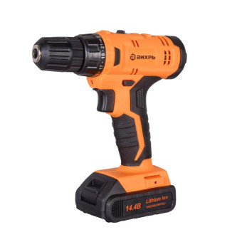 Дрель-шуруповерт безударная аккумуляторная Вихрь ДА-14Л-2KА 14.4 В Li-ion 2 АКБ 1.5 Ач+ЗУ (72/14/20)