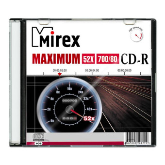 Диск CD-R Mirex 700 МБ 52x slim box UL120052A8S