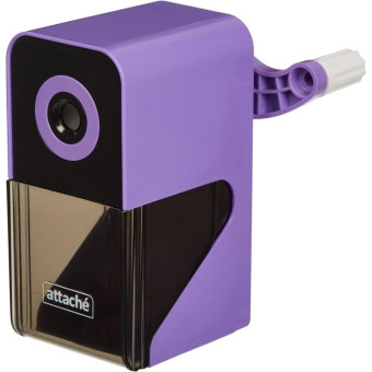 Точилка механическая для карандашей Attache Bright Colours фиолетовый  корпус