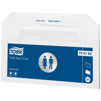 Одноразовые покрытия на унитаз Tork V1 750160 (250 штук в упаковке)
