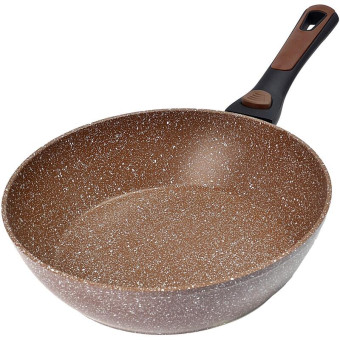 Сковорода Mayer&Boch алюминий/мраморное покрытие 28 см со съемной ручкой коричневая