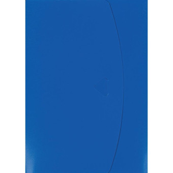 Папка с клапаном Attache A5 11 мм пластиковая до 100 листов синяя (толщина обложки 0.5 мм)