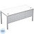 Стол прямой Avance 6МК.009 (шамони светлый/алюминий матовый,  1400х700х750 мм)