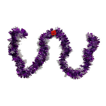 Мишура новогодняя сиреневая 200x9 см