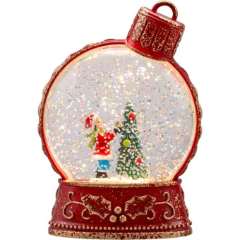 Фигура светодиодная Neon-Night Елочный шар с эффектом снегопада 4.2x10.6x13.5 см