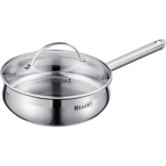 Сковорода нержавеющая сталь Regent inox Monica 24 см с крышкой