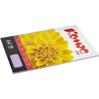 Бумага цветная для печати Комус Color фиолетовая интенсив (А4, 80 г/кв.м, 50 листов)