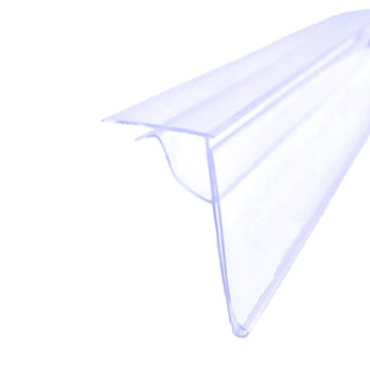 Ценникодержатель полочный на стеклянные и деревянные полки GLS 39 длина 1000 мм прозрачный (70 штук в упаковке)