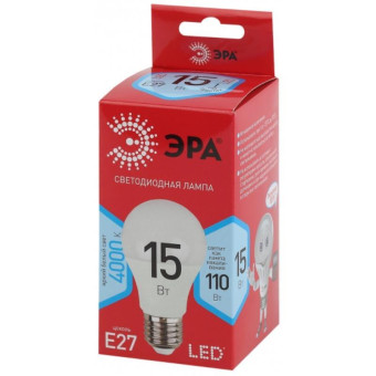 Лампа светодиодная Эра LED А 15Вт E27 4000К 1200Лм 240В Б0046356