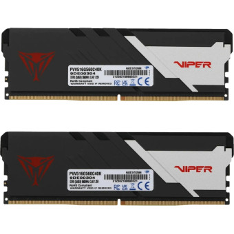 Модуль памяти Patriot Memory PVV516G560C40K DDR5 16 ГБ, 2x8 ГБ Модуль памяти Patriot Memory PVV516G560C40K DDR5 16 ГБ, 2x8 ГБ
