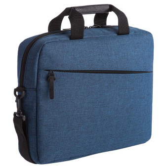 Конференц-сумка из полиэстера синяя (38x28x8 см)