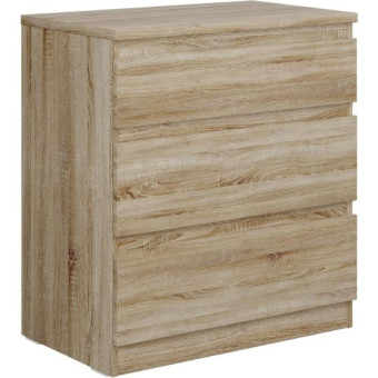 Комод Кастор (дуб сонома, 650х396х716 мм, 3 ящика)