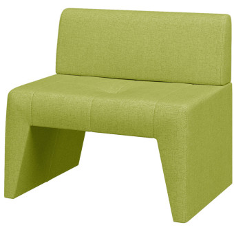 Модуль диван прямой одноместный Kit светло-зеленый (ткань)