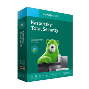 Антивирус Kaspersky Total Security продление для 2 устройств на 12 месяцев (KL1949RDBFR)