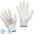 Перчатки рабочие защитные TOPFORT нейлоновые с полиуретановым покрытием  белые (13 класс, размер 9 (L))
