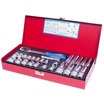 Набор головок двенадцатигранных King Tony 3/8" 26 предметов (3027SR)