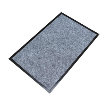 Коврик входной влаговпитывающий ворсовый 90х120х1 см серый