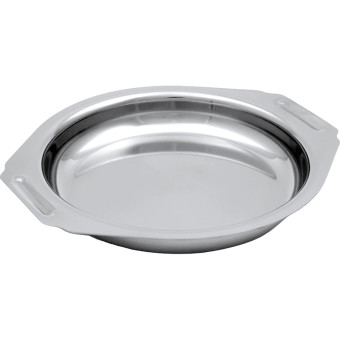 Тарелка обеденная Luxstahl нержавеющая сталь 16.5 см серебристая