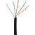 Кабель BigTech BT-CECR-008 медьUTP 4пары кат.5e AWG24 PE Outd.трос 305м чер