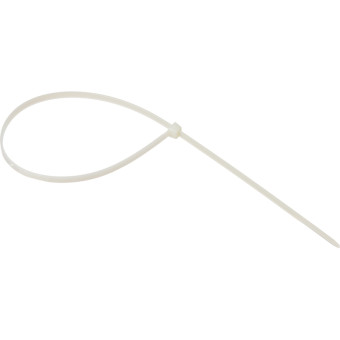 Хомут (стяжка) пластиковый TOPFORT 400х4.8 мм белый 100 штук