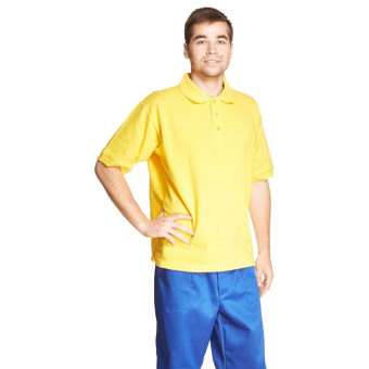 Рубашка Поло (190 г), короткий рукав, желтый (XXL)