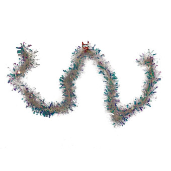 Мишура новогодняя голубая 200x9 см