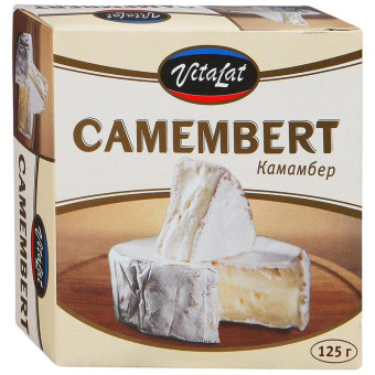 Сыр Vitalat камамбер с белой плесенью 45% 125 г