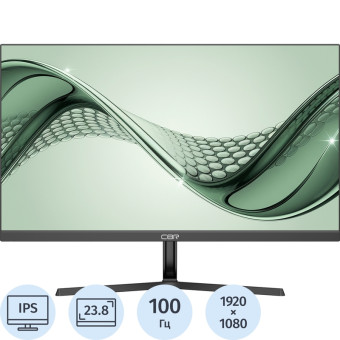 Монитор 23.8" CBR Q24F100 чёрный (LCD-Q24F100-OPC)