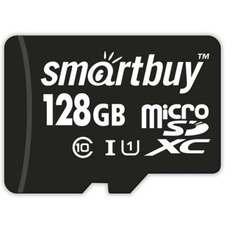 Карта памяти 128 ГБ microSDXC SmartBuy SB128GBSDCL10-01 Class 10
