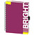 Бизнес-тетрадь Mariner Bright А5 120 листов фиолетовая в клетку на  спирали (148х205 мм)